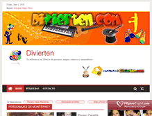 Tablet Screenshot of divierten.com
